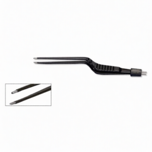 Bayonet Bipolar Forceps Stainless Steel Surgical Instrument