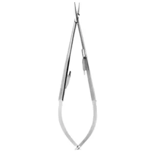 9 1/2″ FineTouch Castroviejo Micro Needle Holder – Straight Lock