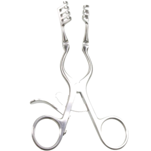 5 1/2″ Weitlaner Re­tractor – Hinged Arms, 3×4 Sharp Prongs