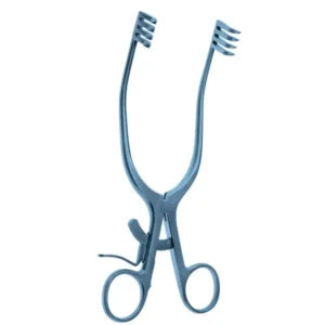 Adson Cerebellum Retractor – 7 1/2″ Angled, Sharp, Titanium