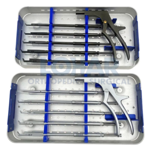 Rotating Kerrison Rongeur Spine orthopedic Pet instruments Kit Stainless steel Spine Rotating Laminectomy Surgical Set